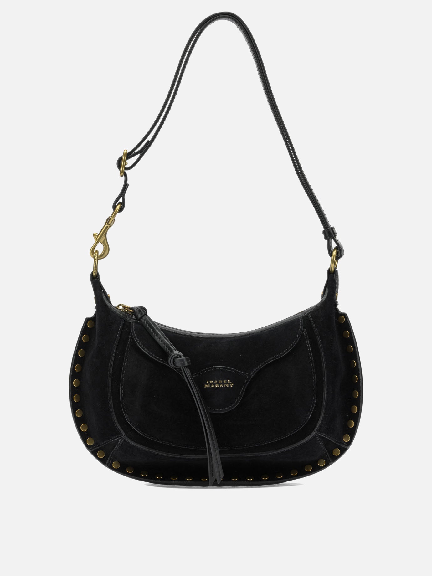 Small bags 100% calf suede - Lining: 60% polyamide 40% polyurethane - Other fabric: 100% cow leather  Black - Isabel Marant Women | PDP | VIETTI Online Store | Zoom-Modal
