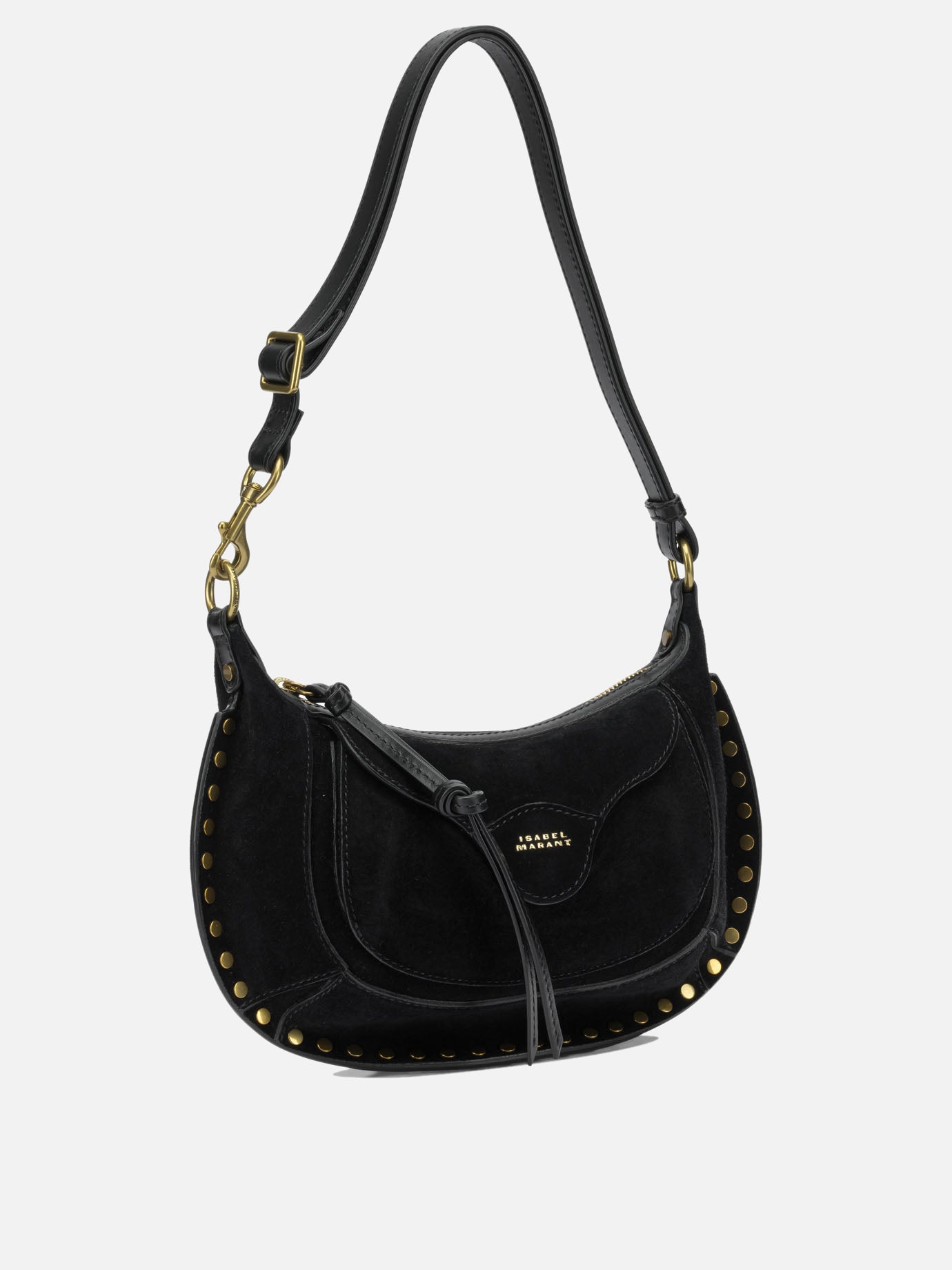 Small bags 100% calf suede - Lining: 60% polyamide 40% polyurethane - Other fabric: 100% cow leather  Black - Isabel Marant Women | PDP | VIETTI Online Store | Zoom-Modal_2
