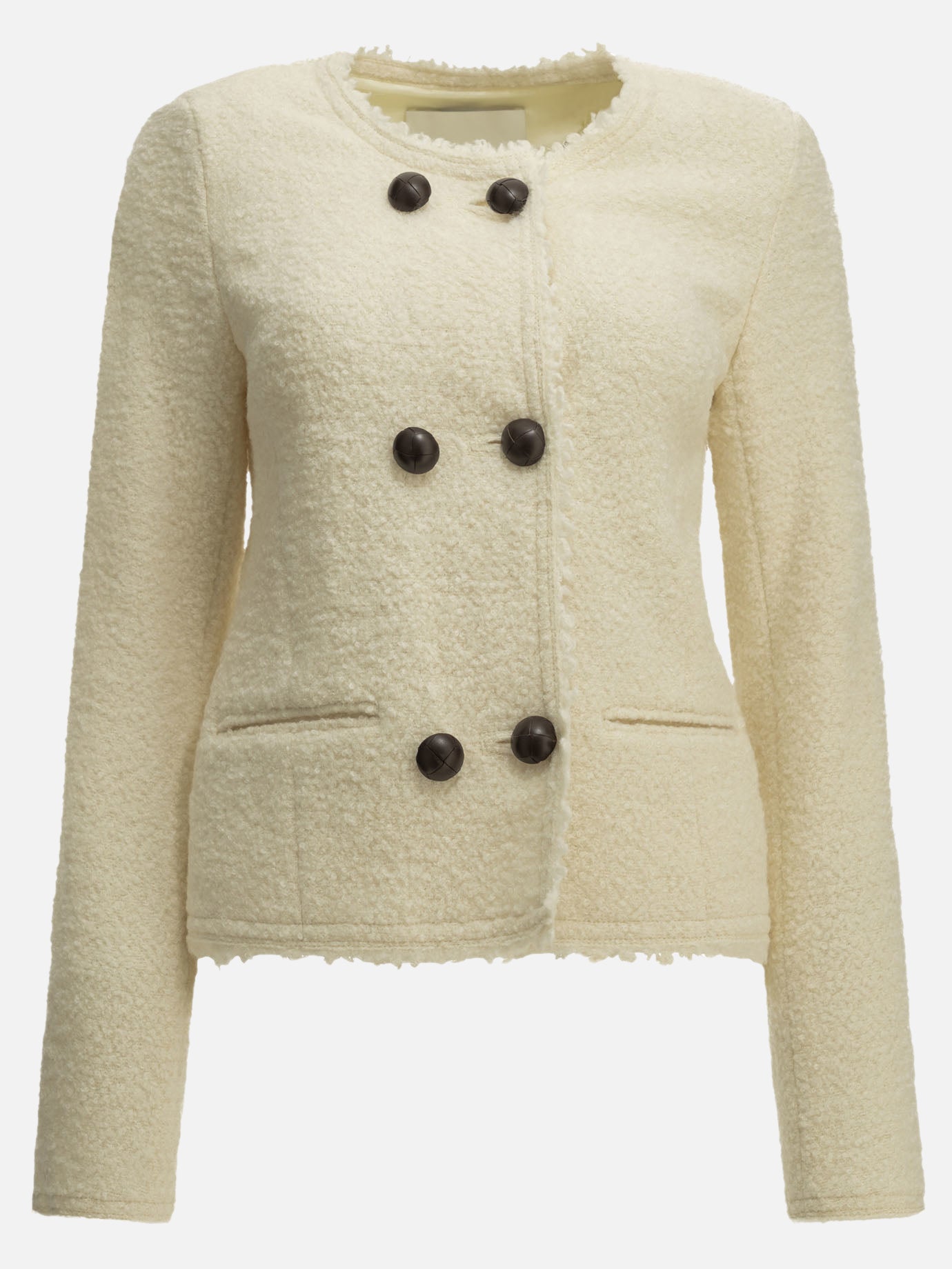 Blazer Bouclé  Bianco - Isabel Marant Donna | PDP | VIETTI Online Store | Zoom-Modal
