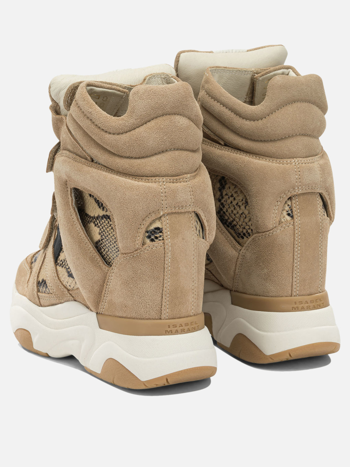 Isabel Marant "Balskee" High-Top Sneakers Beige