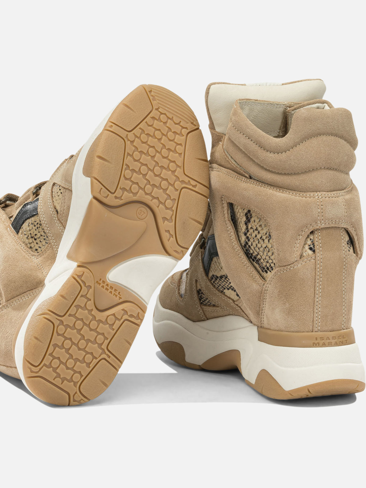 Isabel Marant "Balskee" High-Top Sneakers Beige - VIETTI