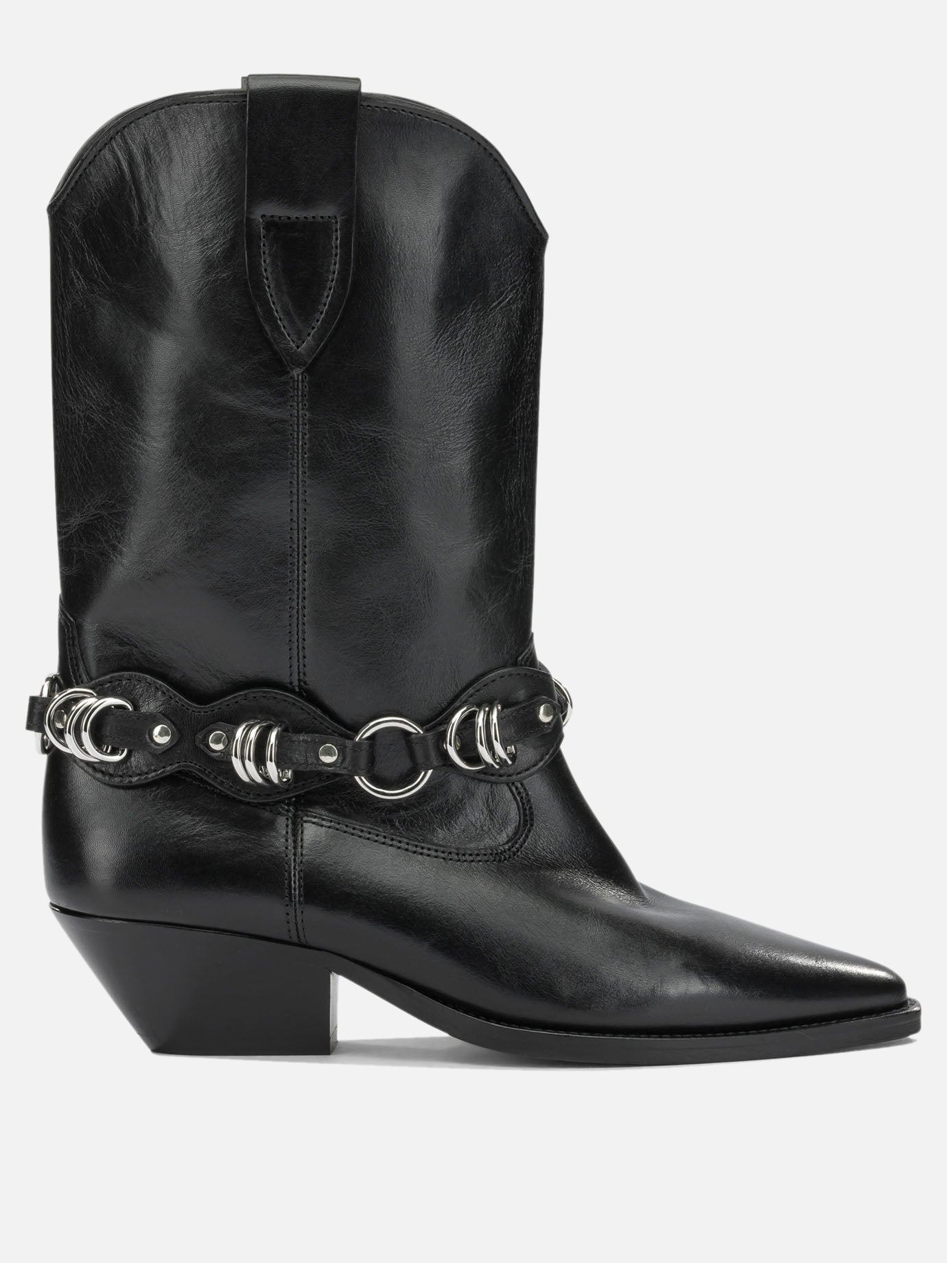 Isabel Marant "Duerto" Cowboy Ankle Boots Black - VIETTI