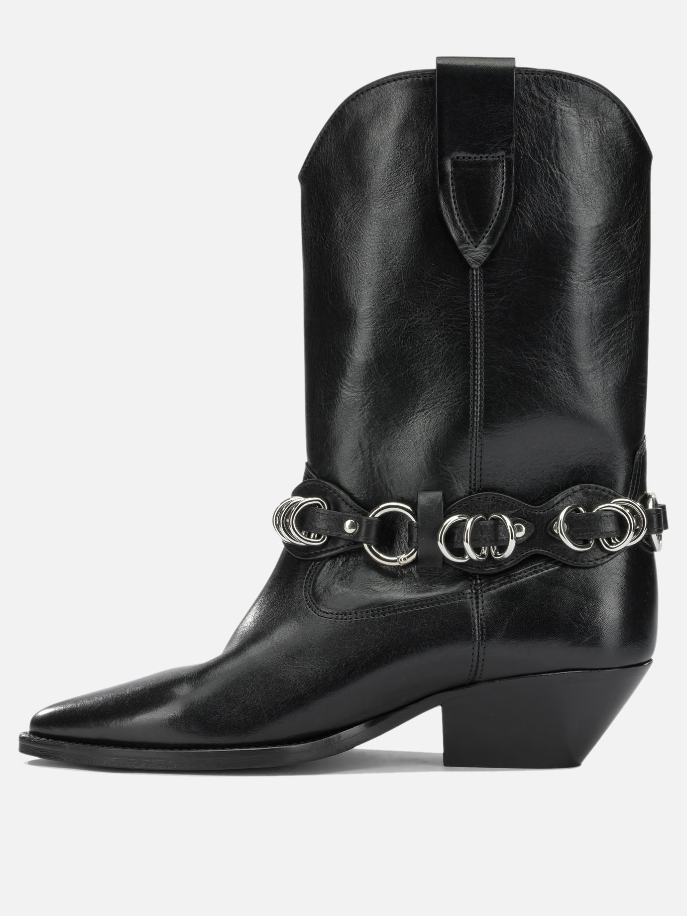 Isabel Marant "Duerto" Cowboy Ankle Boots Black

