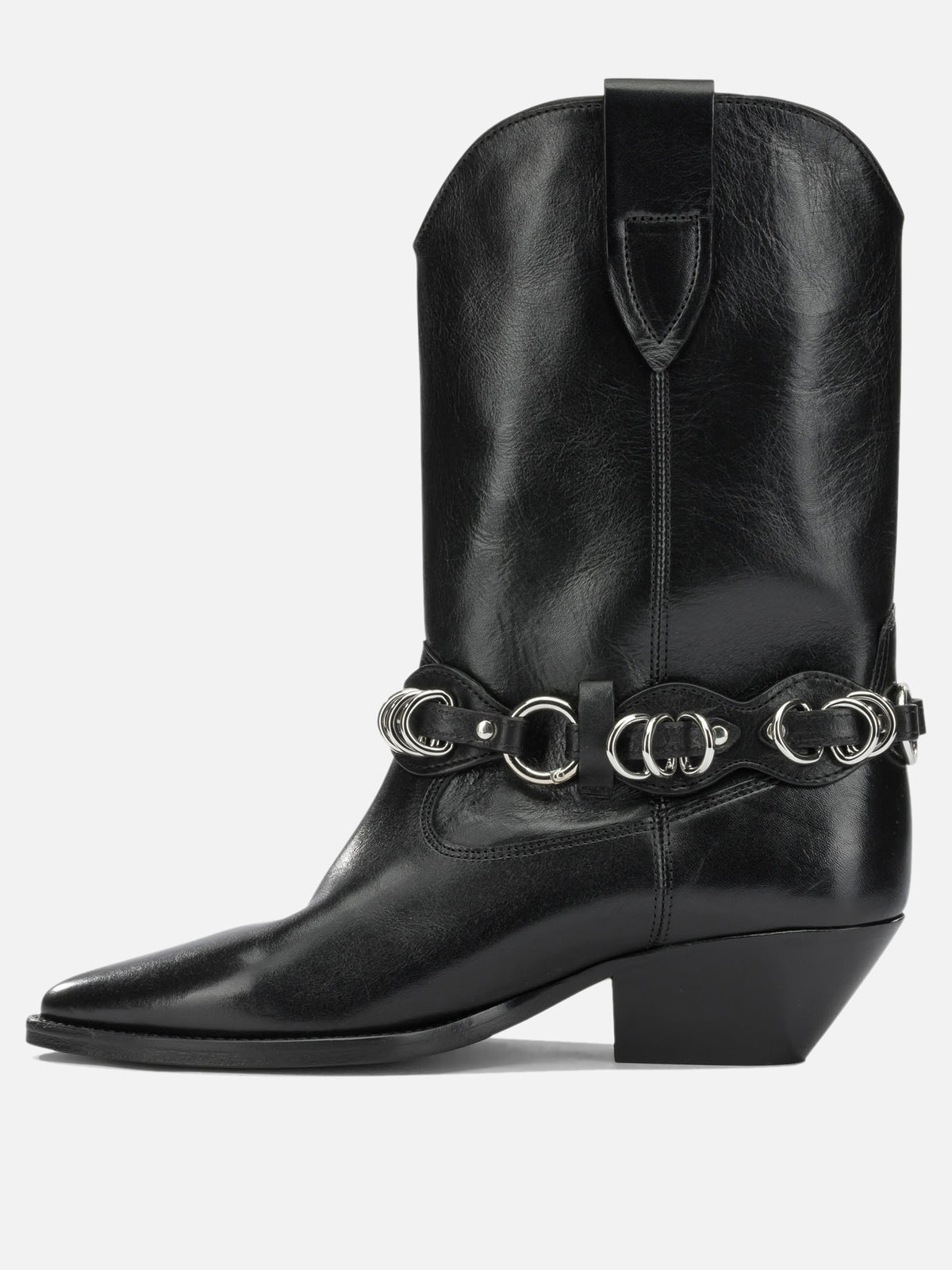 Isabel Marant "Duerto" Cowboy Ankle Boots Black - VIETTI