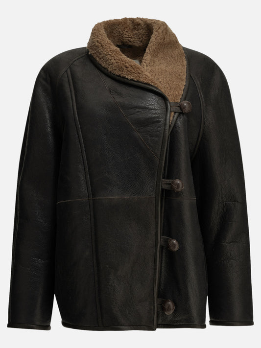 Isabel Marant "Camber" Shearling Jacket Brown

