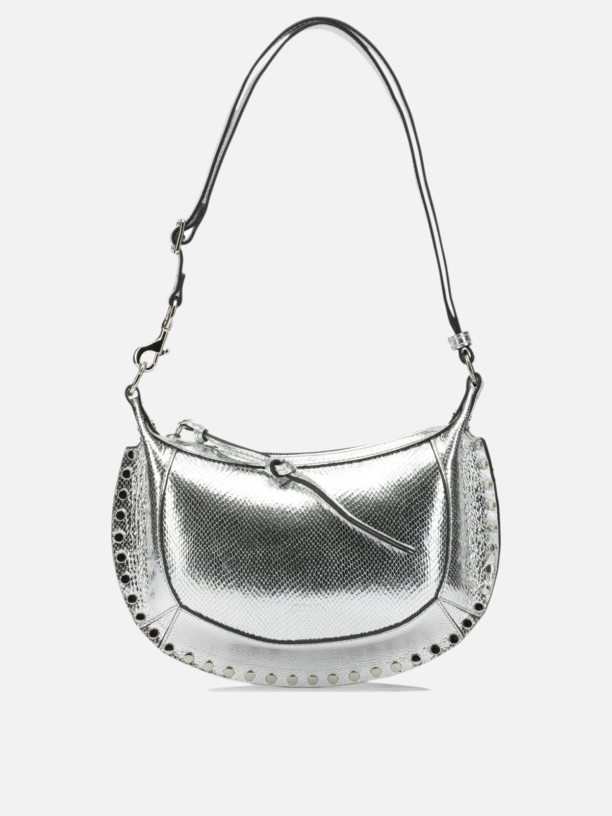 Isabel Marant "Oskan Moon" Small Shoulder Bag Silver

