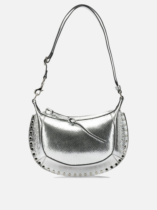 Isabel Marant "Oskan Moon" Small Shoulder Bag Silver

