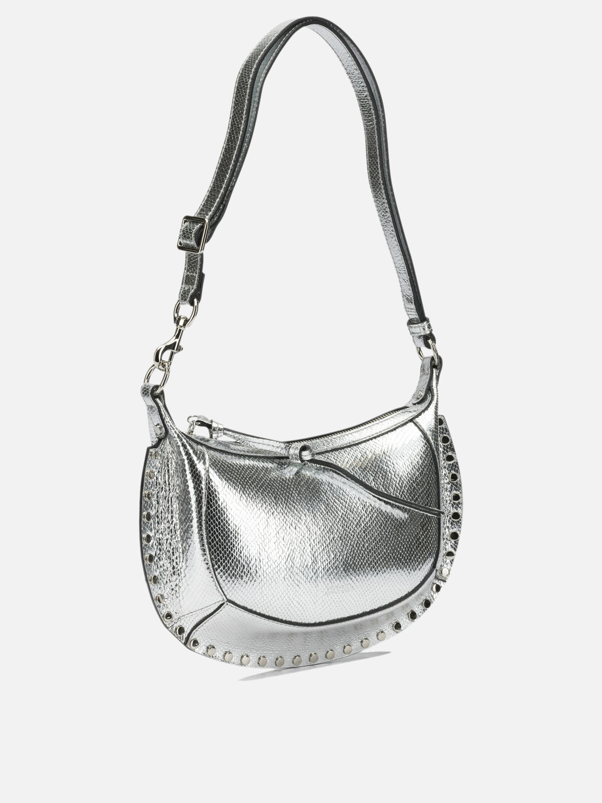 Isabel Marant "Oskan Moon" Small Shoulder Bag Silver - VIETTI