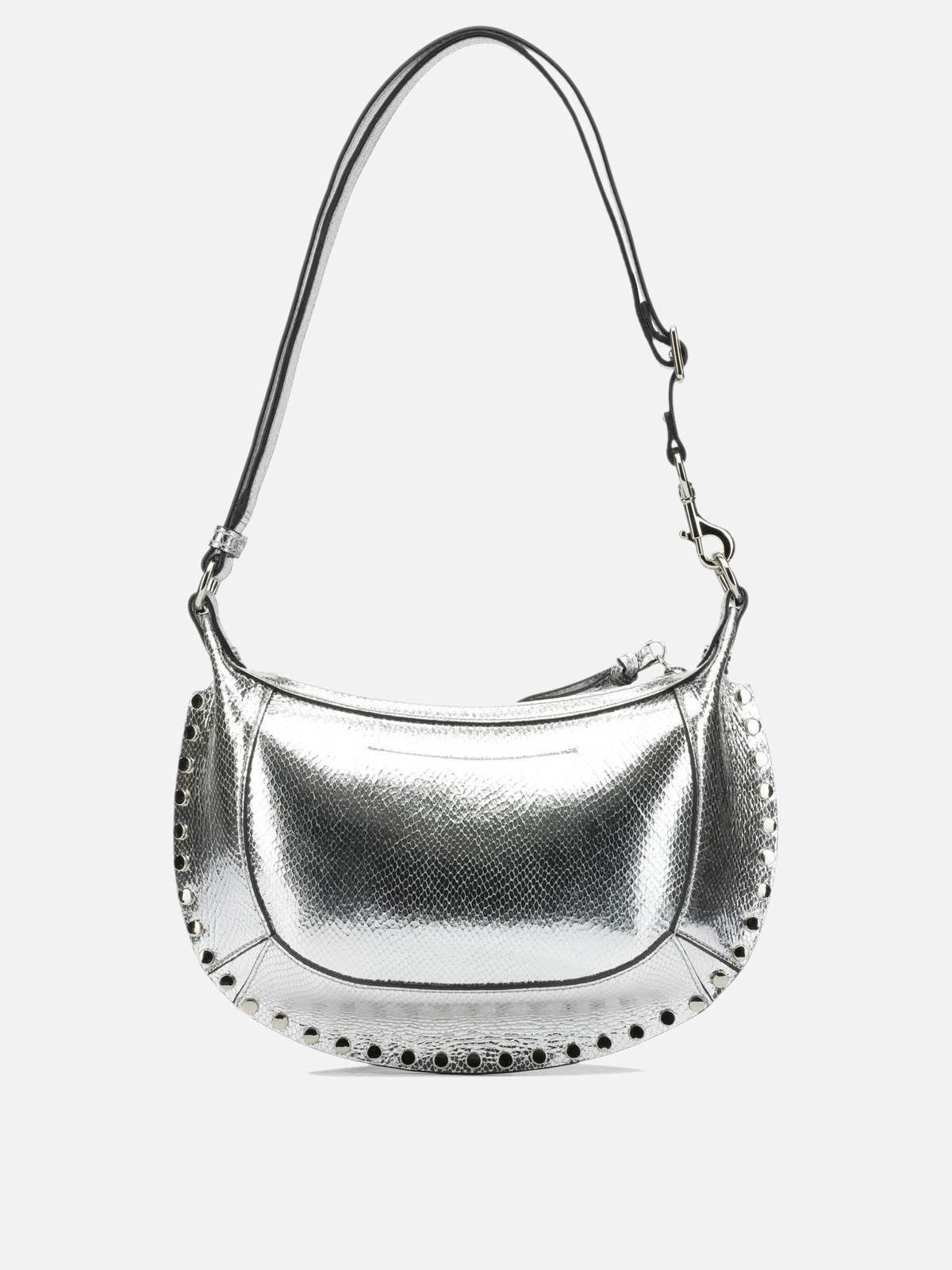 Isabel Marant "Oskan Moon" Small Shoulder Bag Silver

