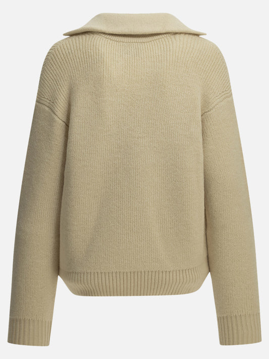 Isabel Marant "Ydalia" Polo Sweater White

