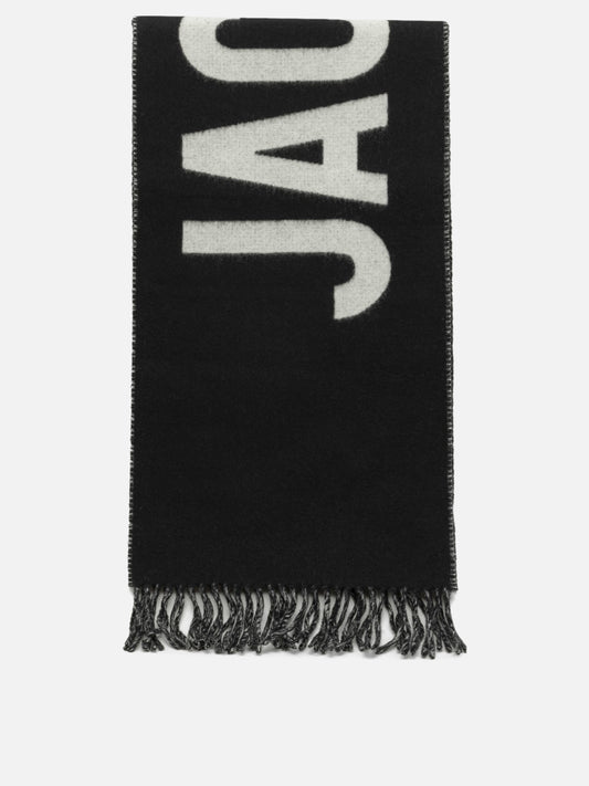 Jacquemus "Jacquemus" Fringed Scarf Black

