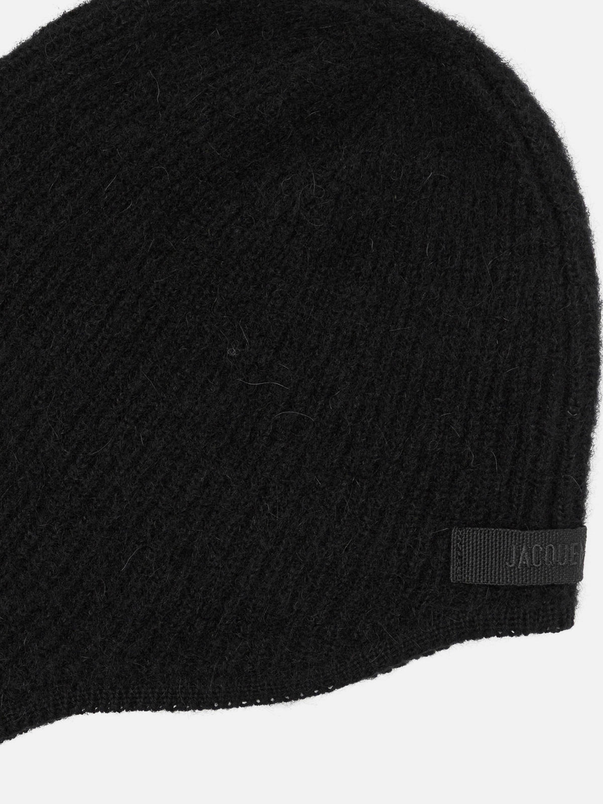 Jacquemus "Le Capuche Gros Grain" Beanie Black

