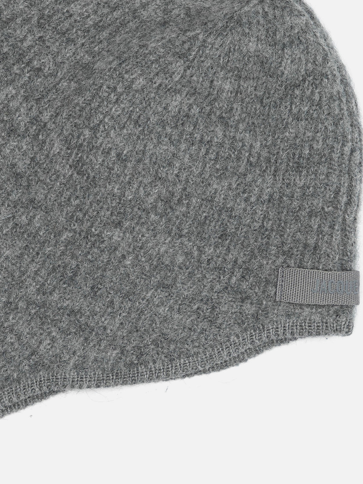 Jacquemus "Le Capuche Gros Grain" Beanie Grey

