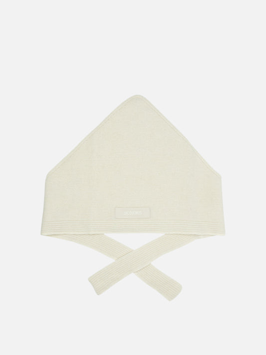 Jacquemus "Gros Grain" Shawl White

