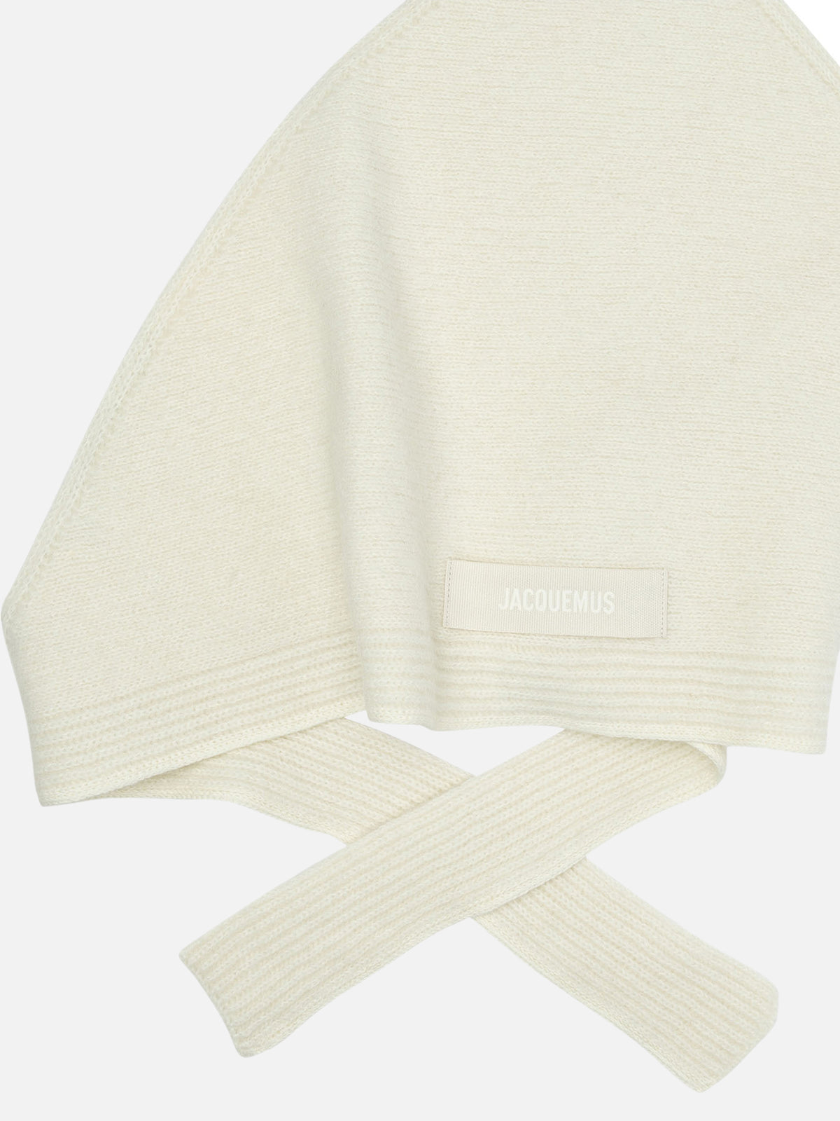 Jacquemus "Gros Grain" Shawl White

