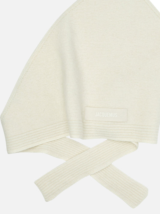 Jacquemus "Gros Grain" Shawl White

