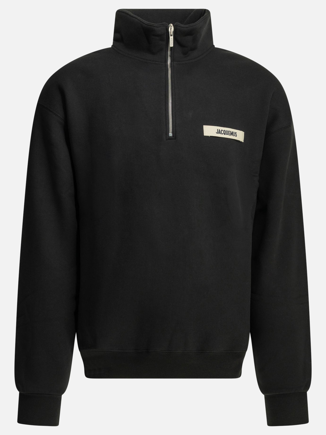 Half zip sweatshirts Logo  Black - Jacquemus Men | PDP | VIETTI Online Store | thumbnail