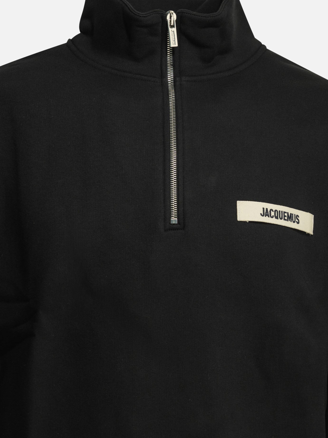 Half zip sweatshirts Logo  Black - Jacquemus Men | PDP | VIETTI Online Store | thumbnail_3