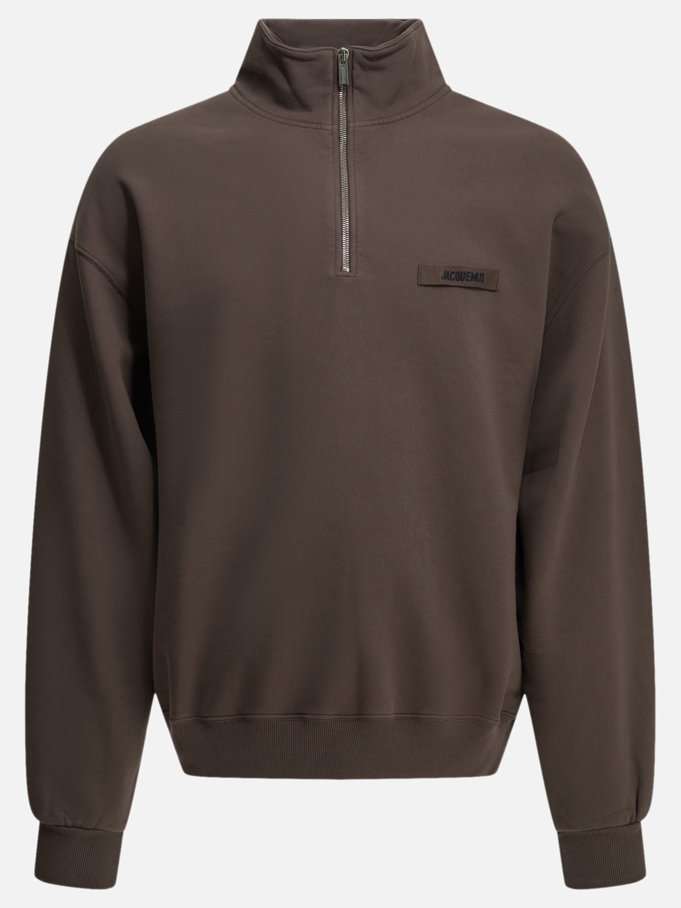 Half zip sweatshirts Logo  Brown - Jacquemus Men | PDP | VIETTI Online Store | Zoom-Modal
