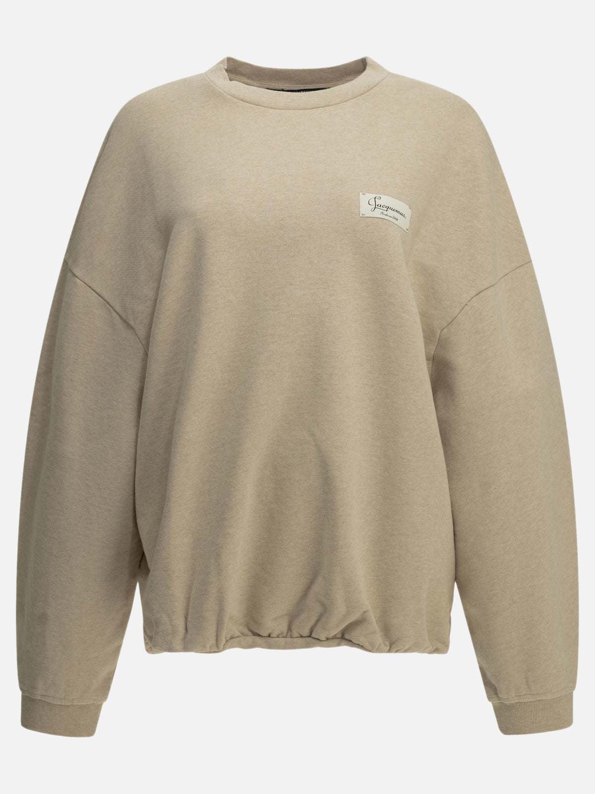 Jacquemus "Le Sweatshirt Montaigne" Crew-Neck Sweatshirt Beige

