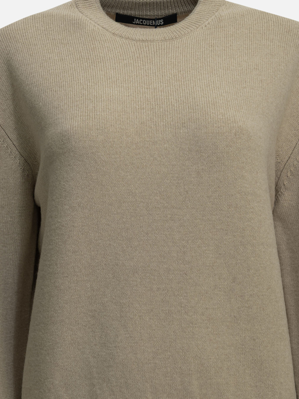 Jacquemus "La Maille Moulin" Crew-Neck Sweater Beige - VIETTI