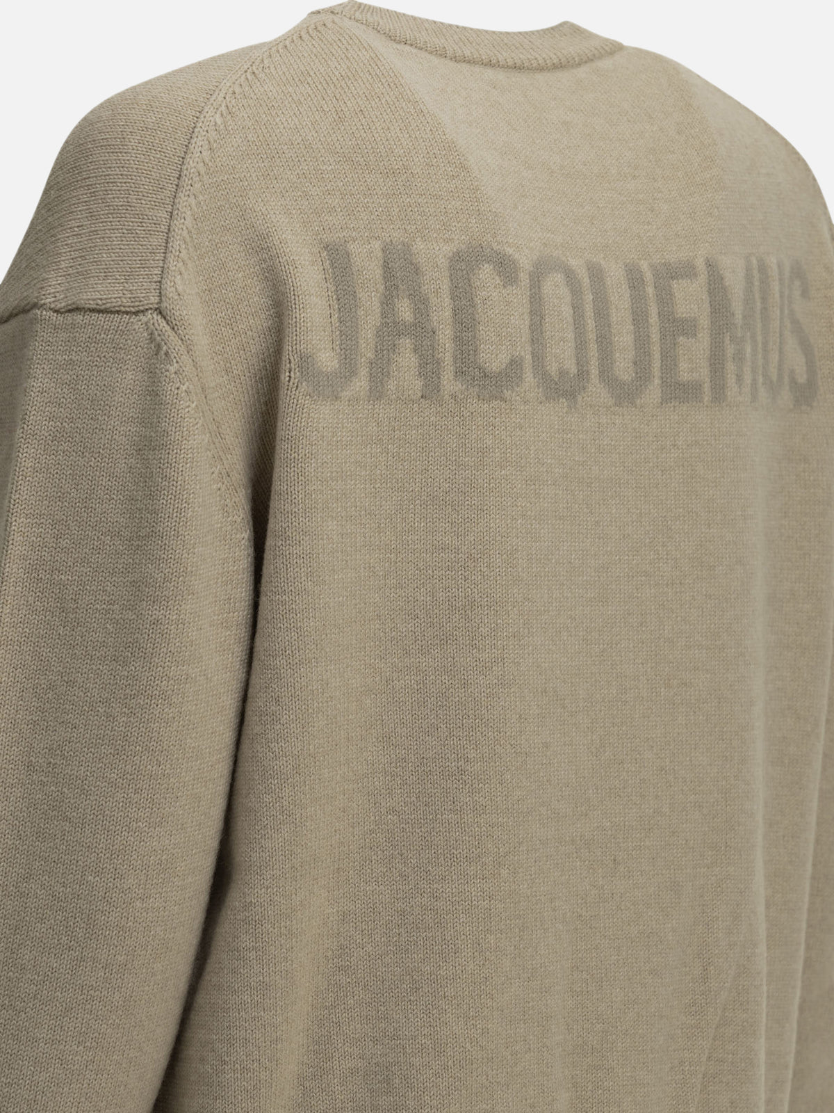 Jacquemus "La Maille Moulin" Crew-Neck Sweater Beige - VIETTI