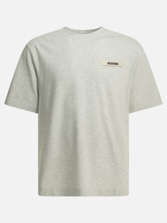 Crewneck t-shirts Logo  Grey - Jacquemus Men | PDP | VIETTI Online Store 
