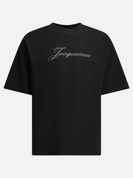 Crewneck t-shirts Logo  Black - Jacquemus Men | PDP | VIETTI Online Store 
