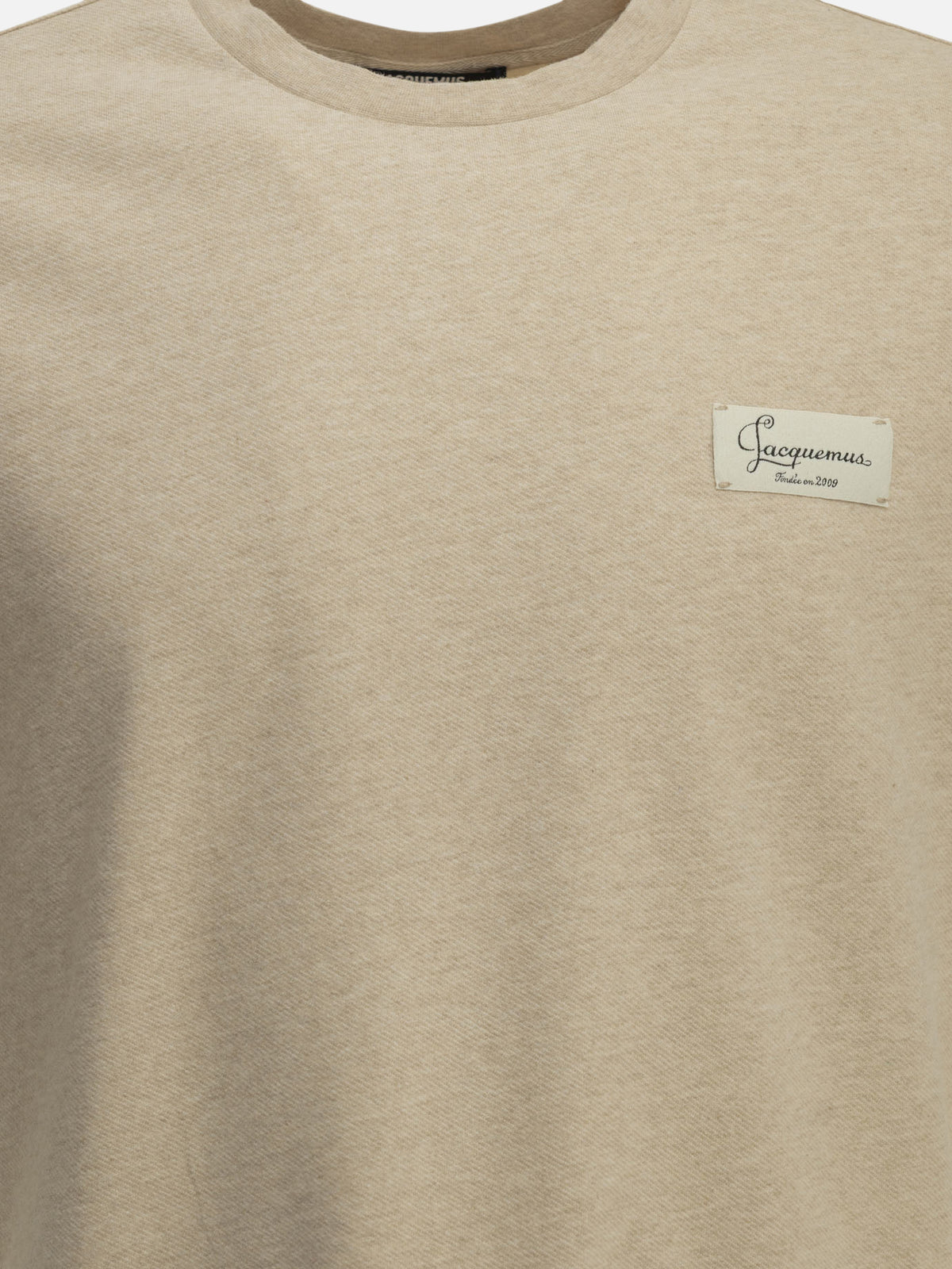 Jacquemus "Le Montaigne MC" Crew-Neck T-Shirt Beige


