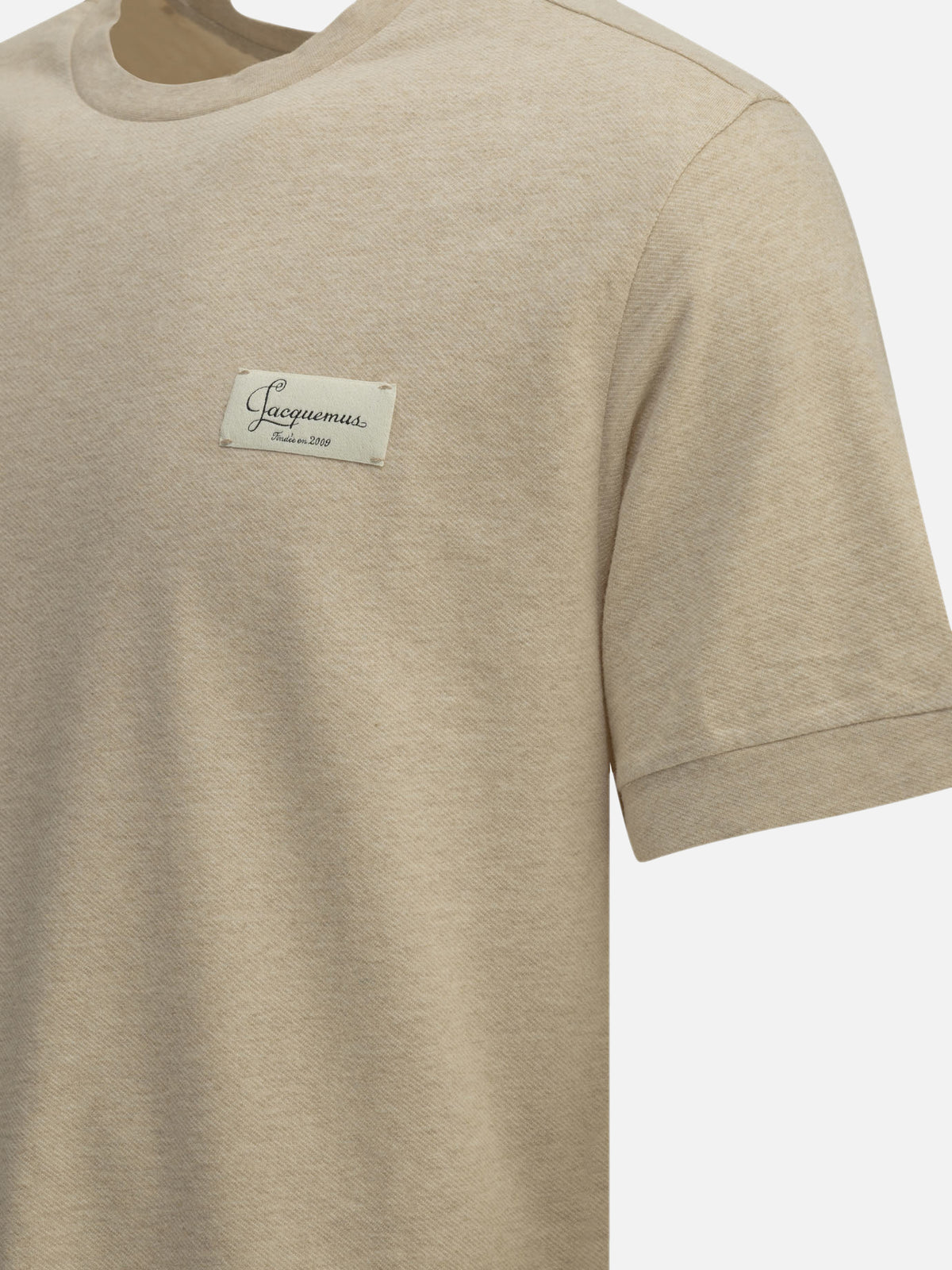 Jacquemus T-shirt girocollo "Le Montaigne MC" Beige - VIETTI