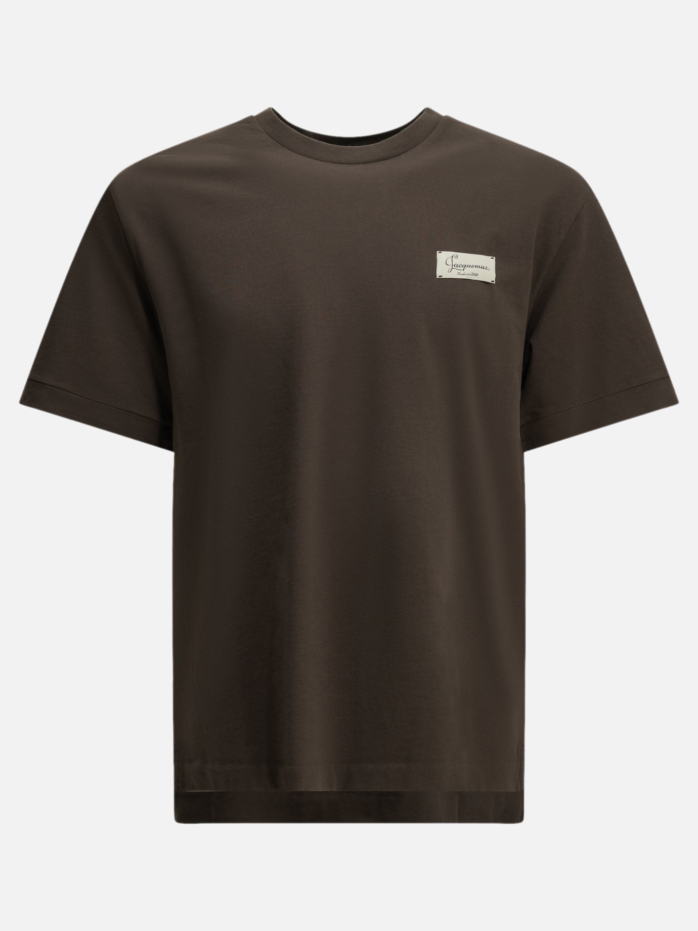Crewneck t-shirts Logo  Brown - Jacquemus Men | PDP | VIETTI Online Store | Zoom-Modal
