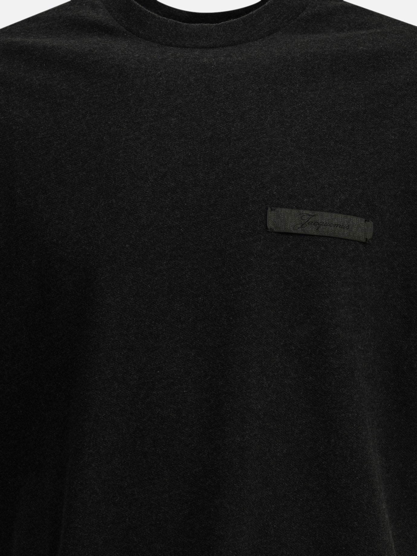Crewneck t-shirts Logo  Grey - Jacquemus Men | PDP | VIETTI Online Store | Zoom-Modal_3

