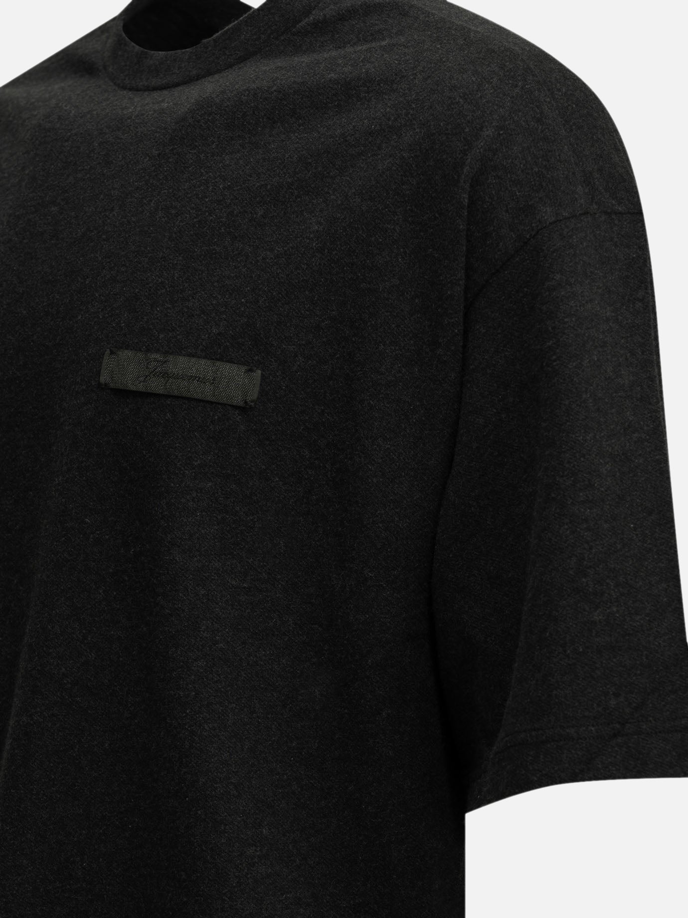 Crewneck t-shirts Logo  Grey - Jacquemus Men | PDP | VIETTI Online Store | thumbnail_4