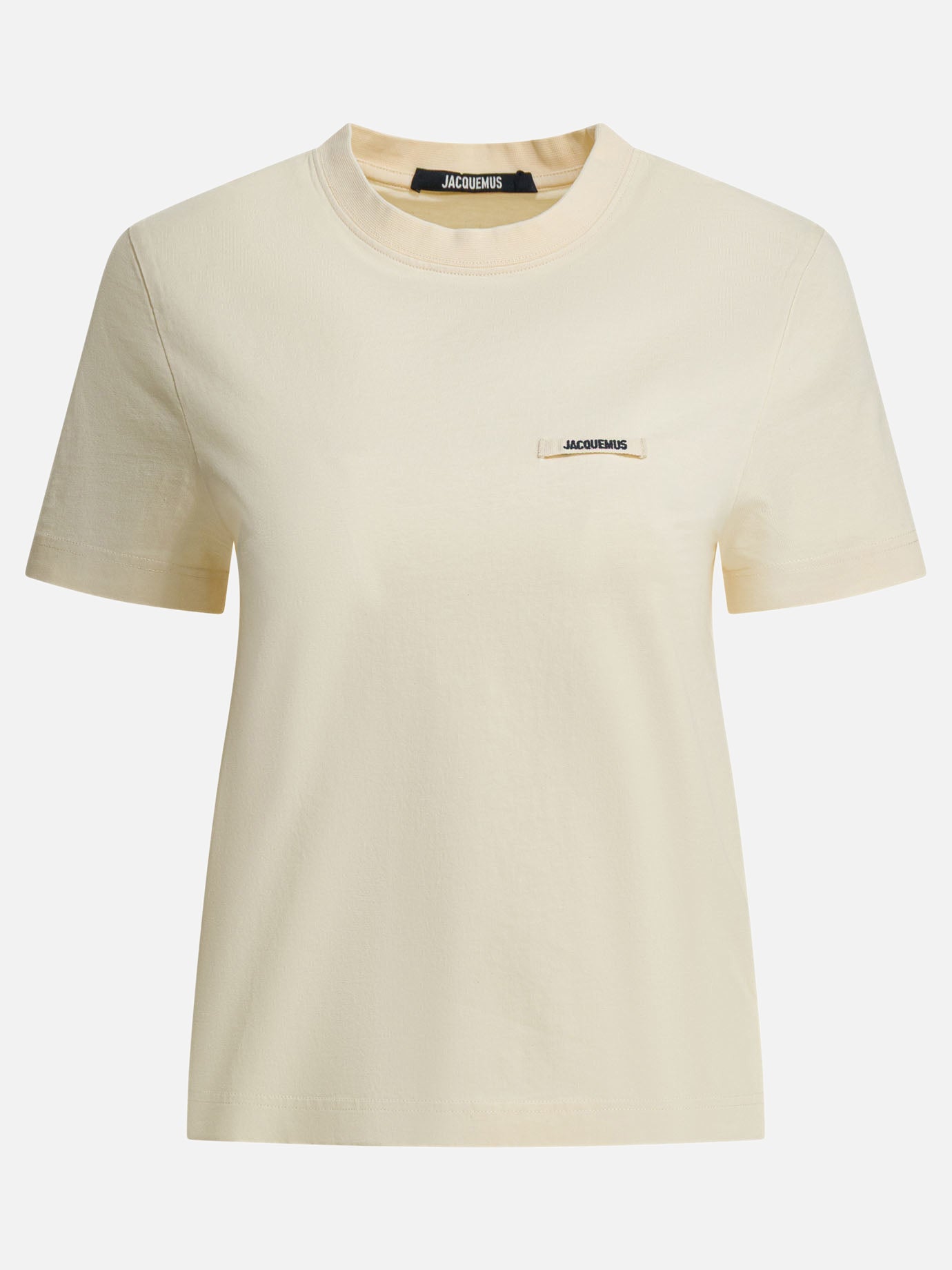Crewneck t-shirts Logo  Beige - Jacquemus Women | PDP | VIETTI Online Store | Zoom-Modal
