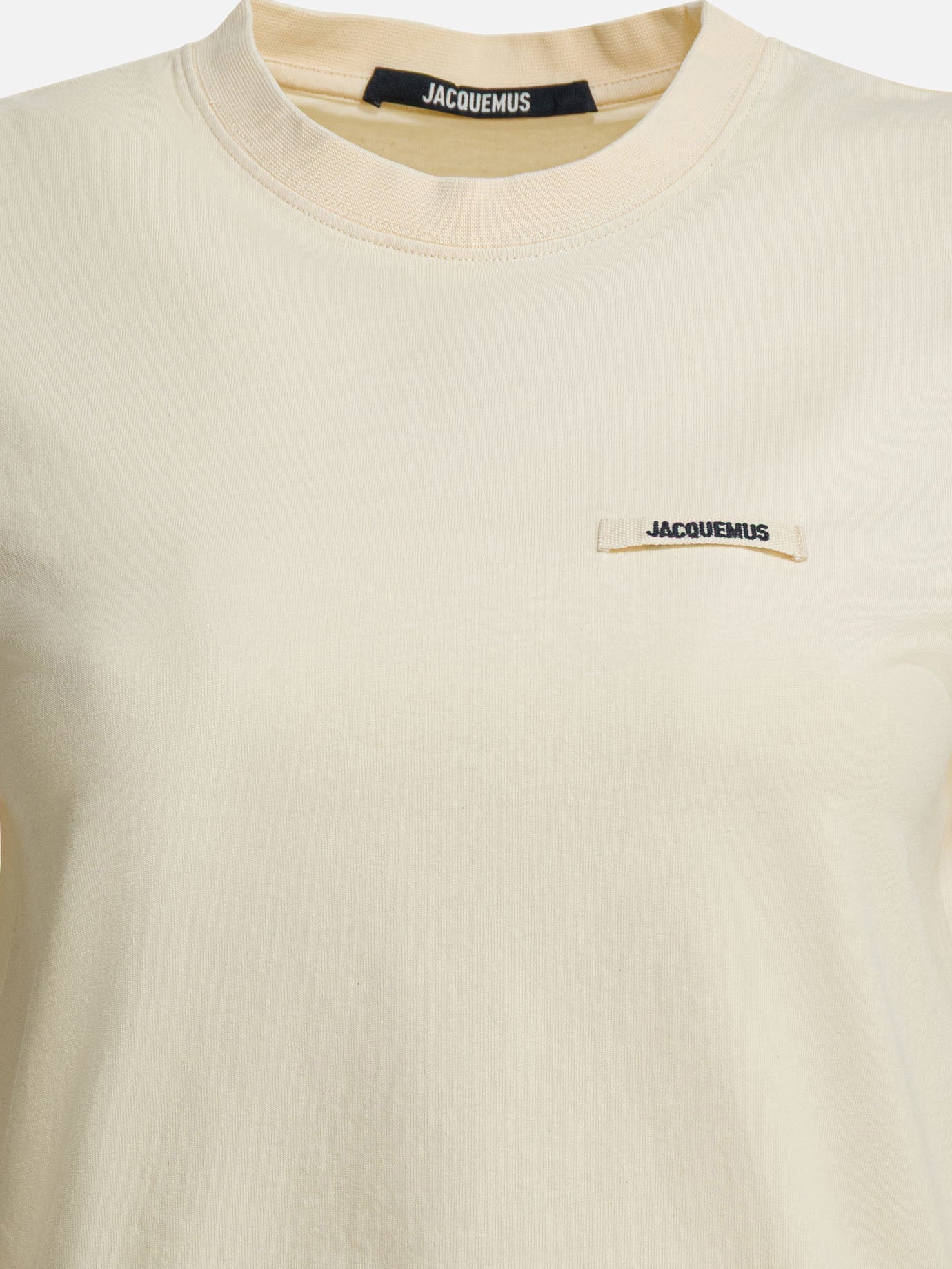 Crewneck t-shirts Logo  Beige - Jacquemus Women | PDP | VIETTI Online Store | thumbnail_3