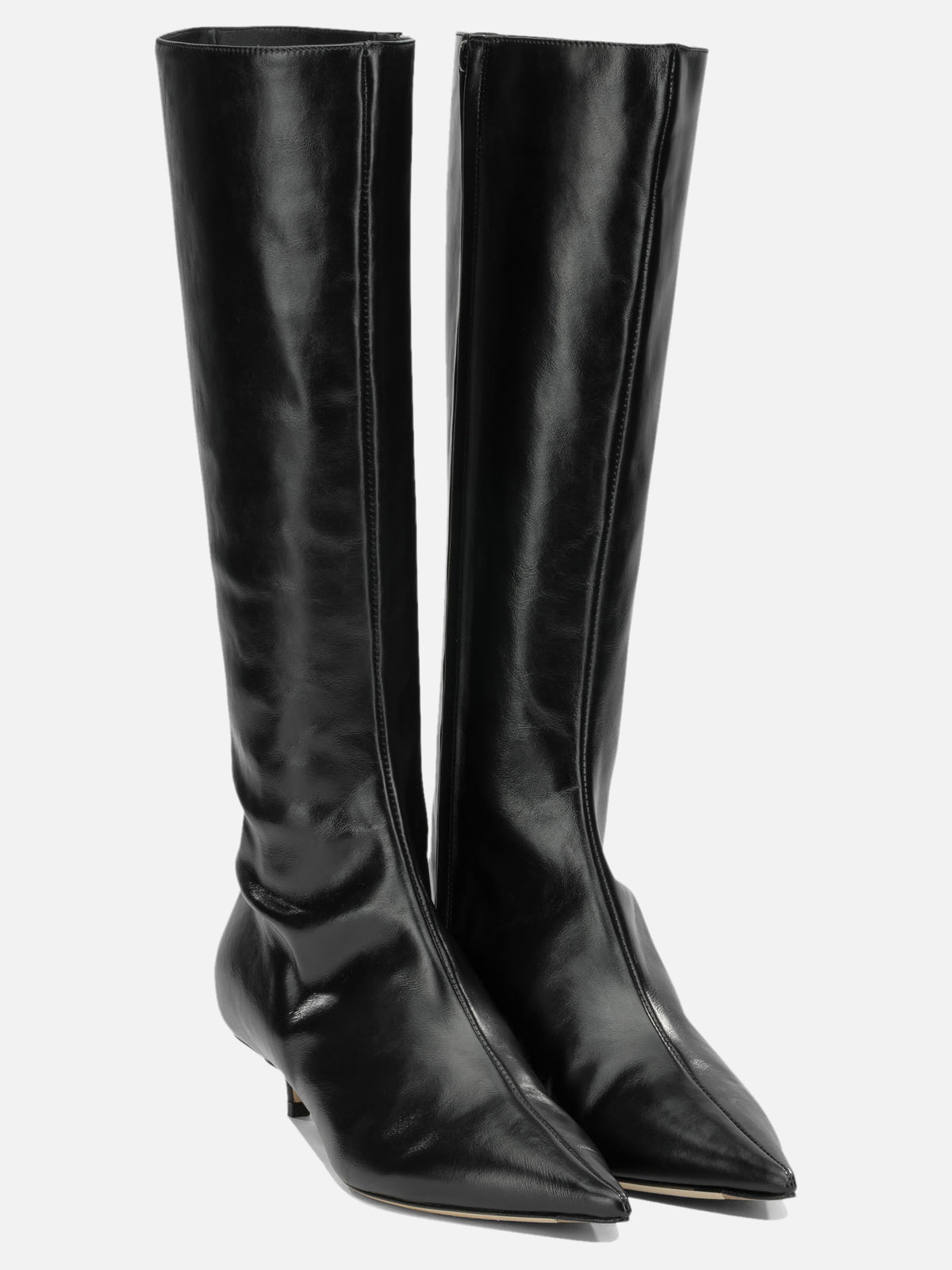Jimmy Choo "Amis 35MM" Knee-High Boots Black

