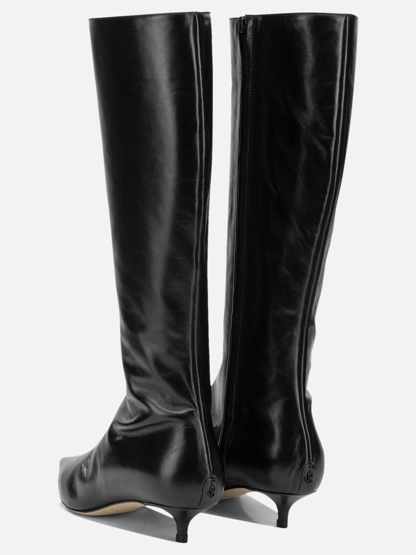 Jimmy Choo "Amis 35MM" Knee-High Boots Black

