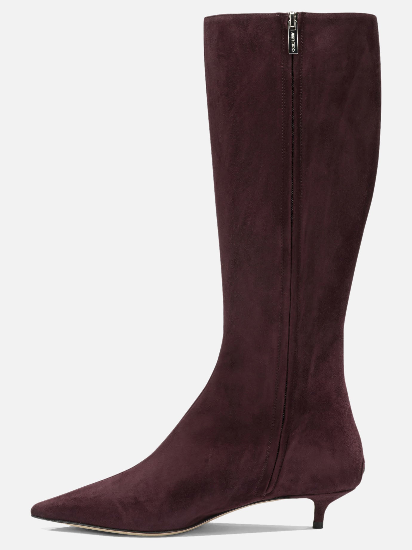 Knee-high 100% goat leather - 50% calf leather 50% rubber  Bordeaux - Jimmy Choo Women | PDP | VIETTI Online Store | thumbnail_3