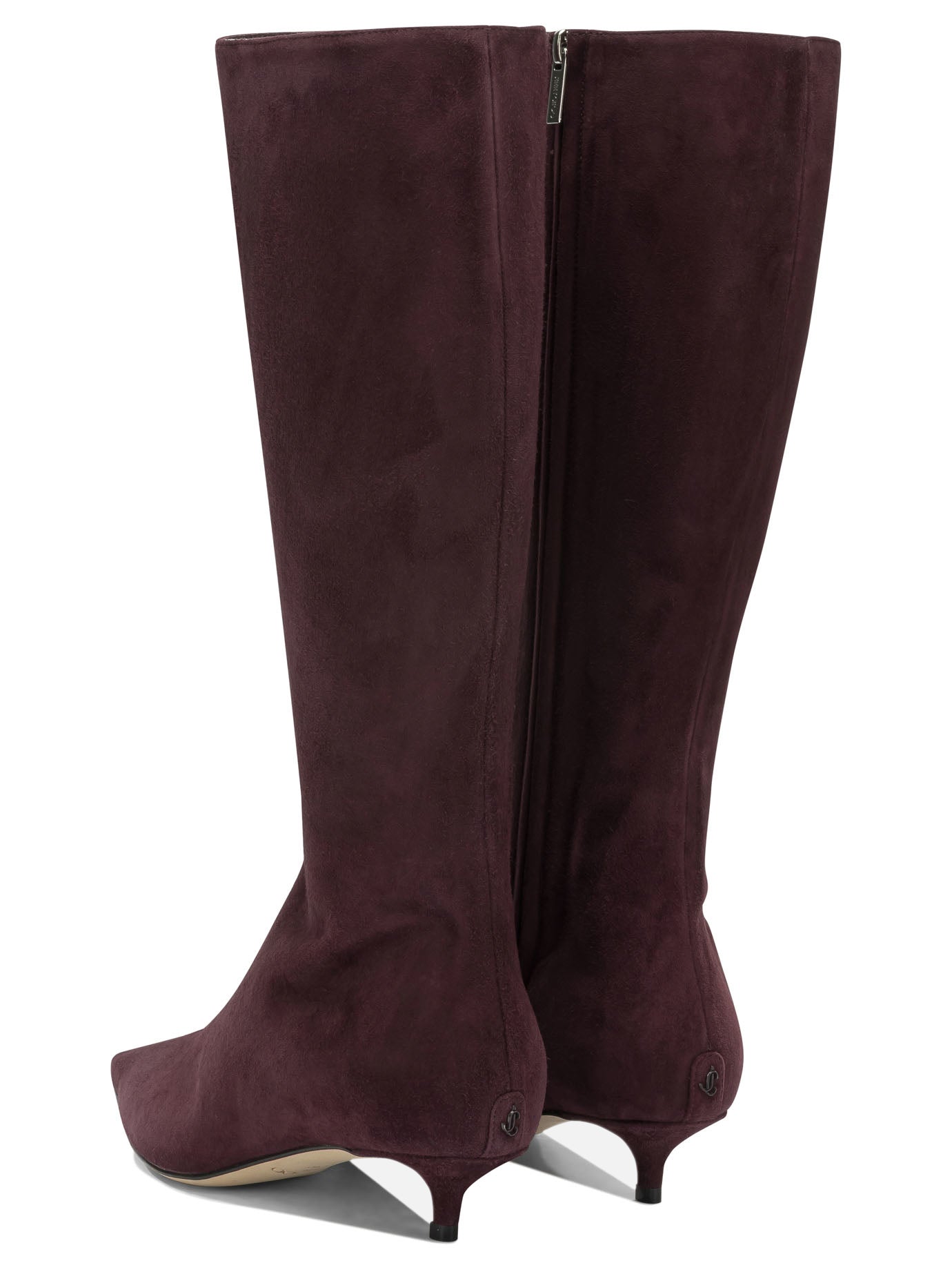 Knee-high 100% goat leather - 50% calf leather 50% rubber  Bordeaux - Jimmy Choo Women | PDP | VIETTI Online Store | Zoom-Modal_4
