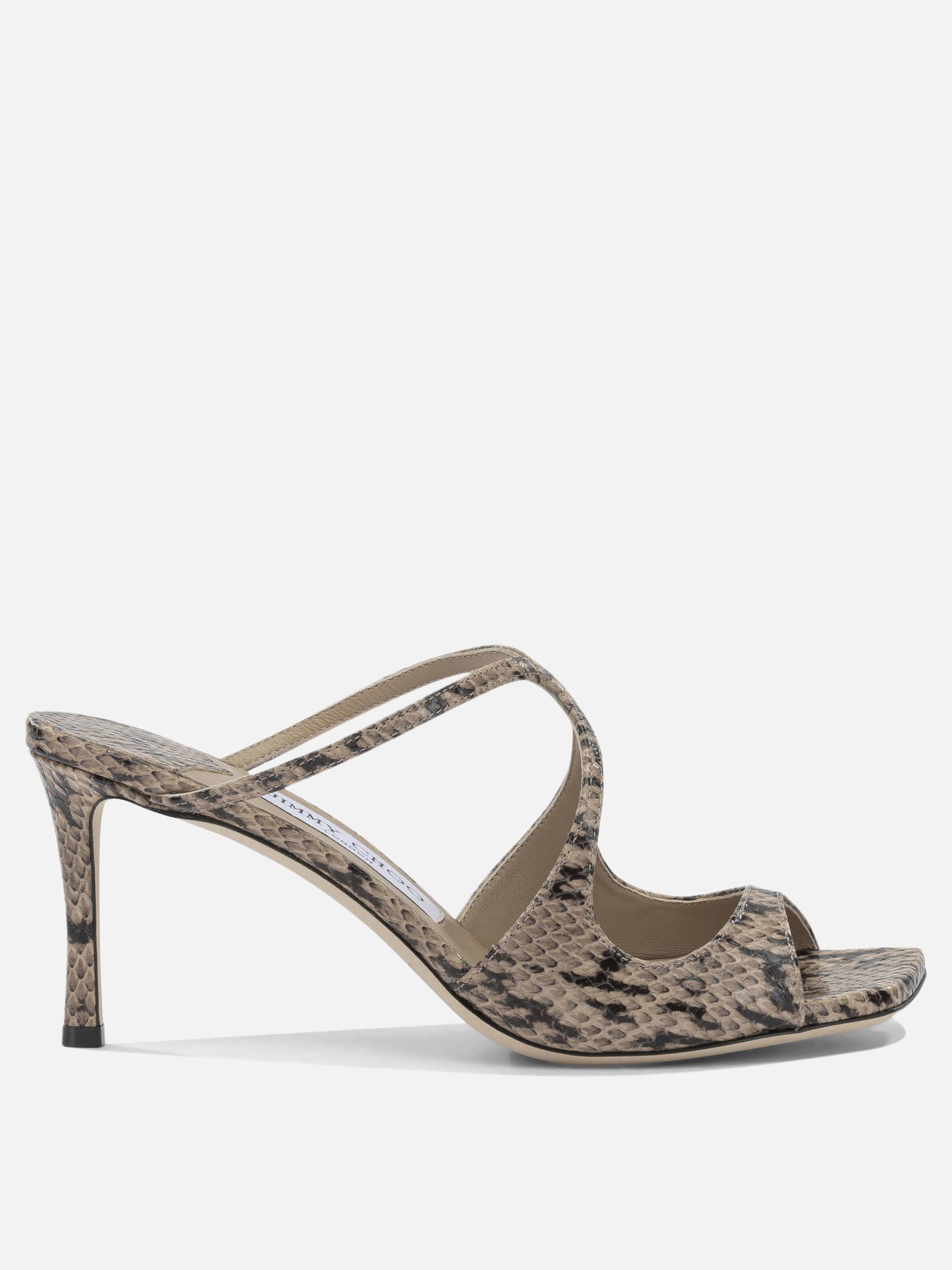 Heeled sandals 100% goat leather - 100% calf leather  Beige - Jimmy Choo Women | PDP | VIETTI Online Store | Zoom-Modal
