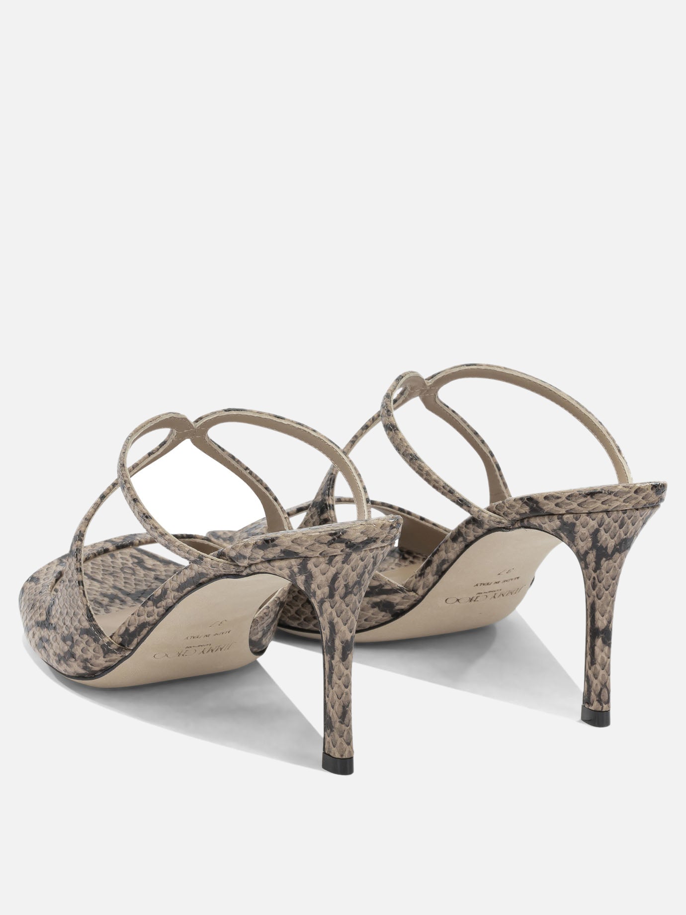 Heeled sandals 100% goat leather - 100% calf leather  Beige - Jimmy Choo Women | PDP | VIETTI Online Store | Zoom-Modal_4
