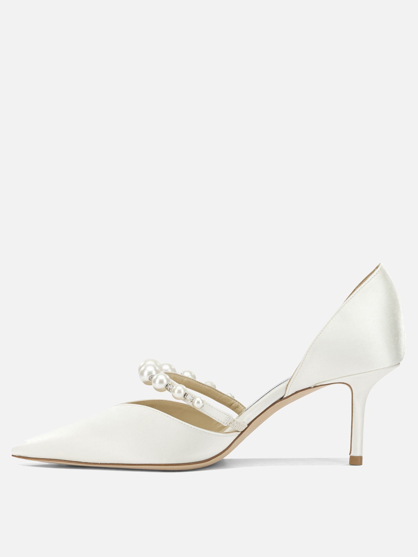 Pumps 90% textile 10% lamb leather - 100% calf leather  White - Jimmy Choo Women | PDP | VIETTI Online Store | Zoom-Modal_3
