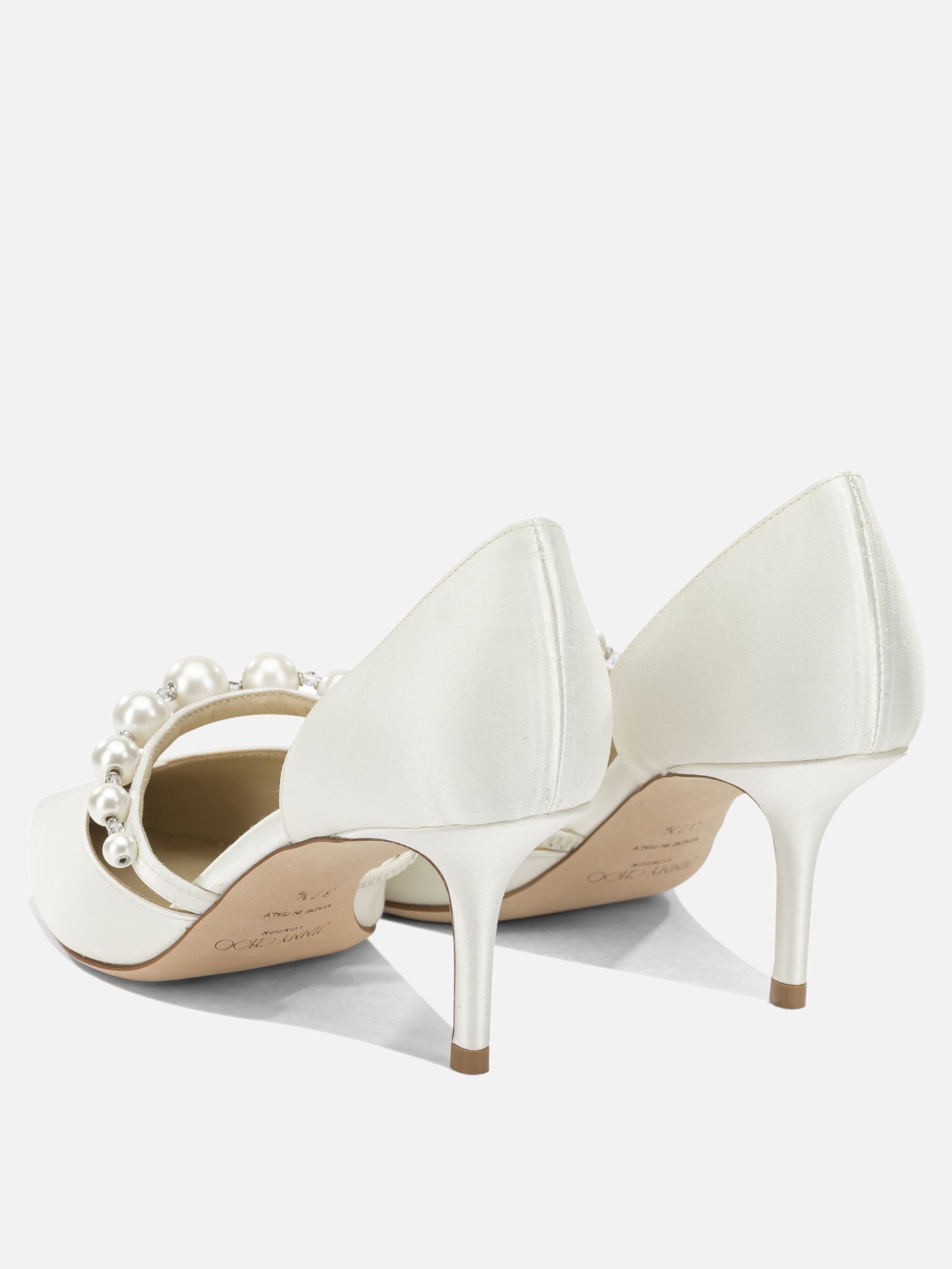 Pumps 90% textile 10% lamb leather - 100% calf leather  White - Jimmy Choo Women | PDP | VIETTI Online Store | Zoom-Modal_4
