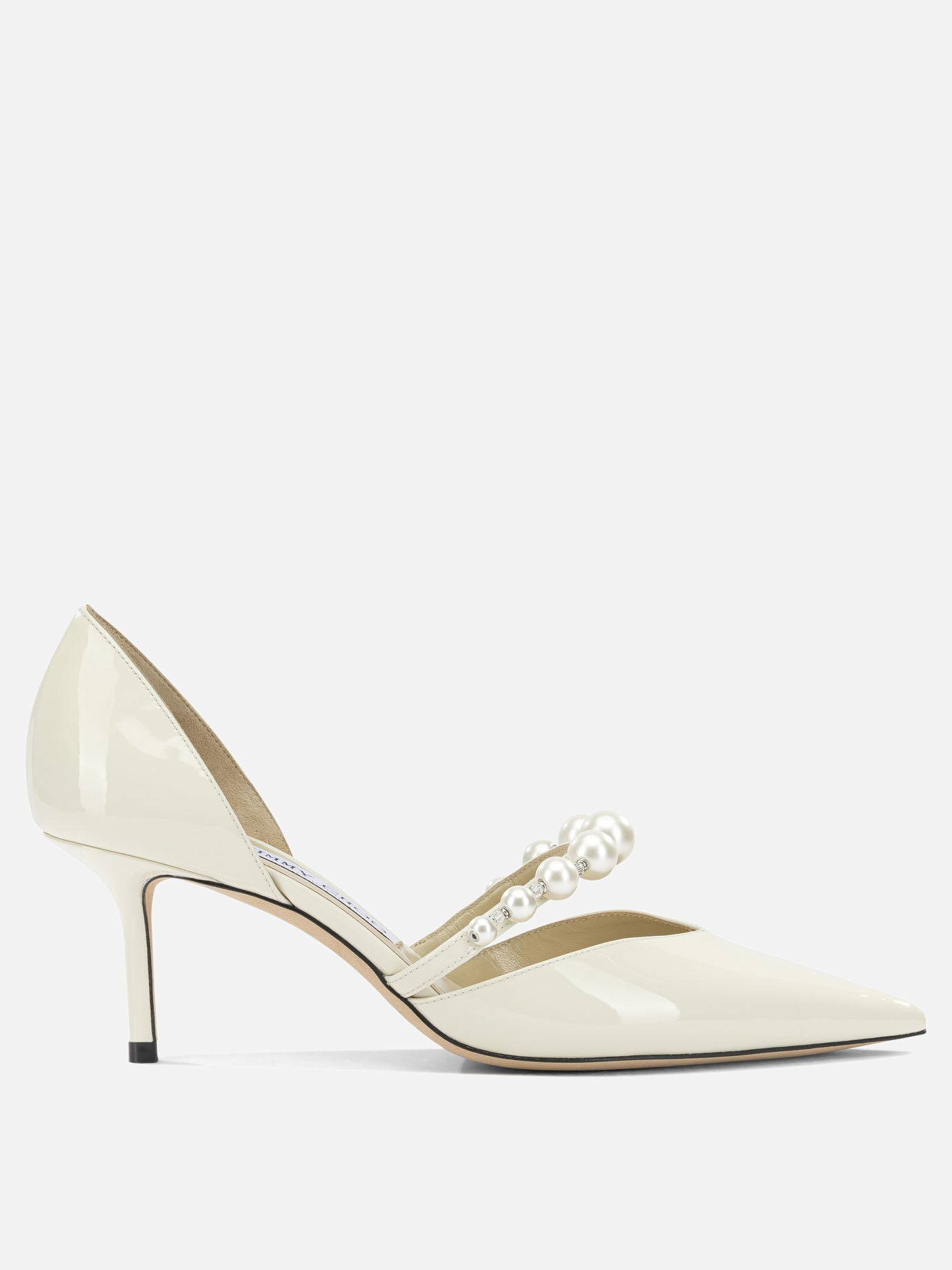Pumps 98% calf leather 2% lamb leather - 100% calf leather  White - Jimmy Choo Women | PDP | VIETTI Online Store | Zoom-Modal
