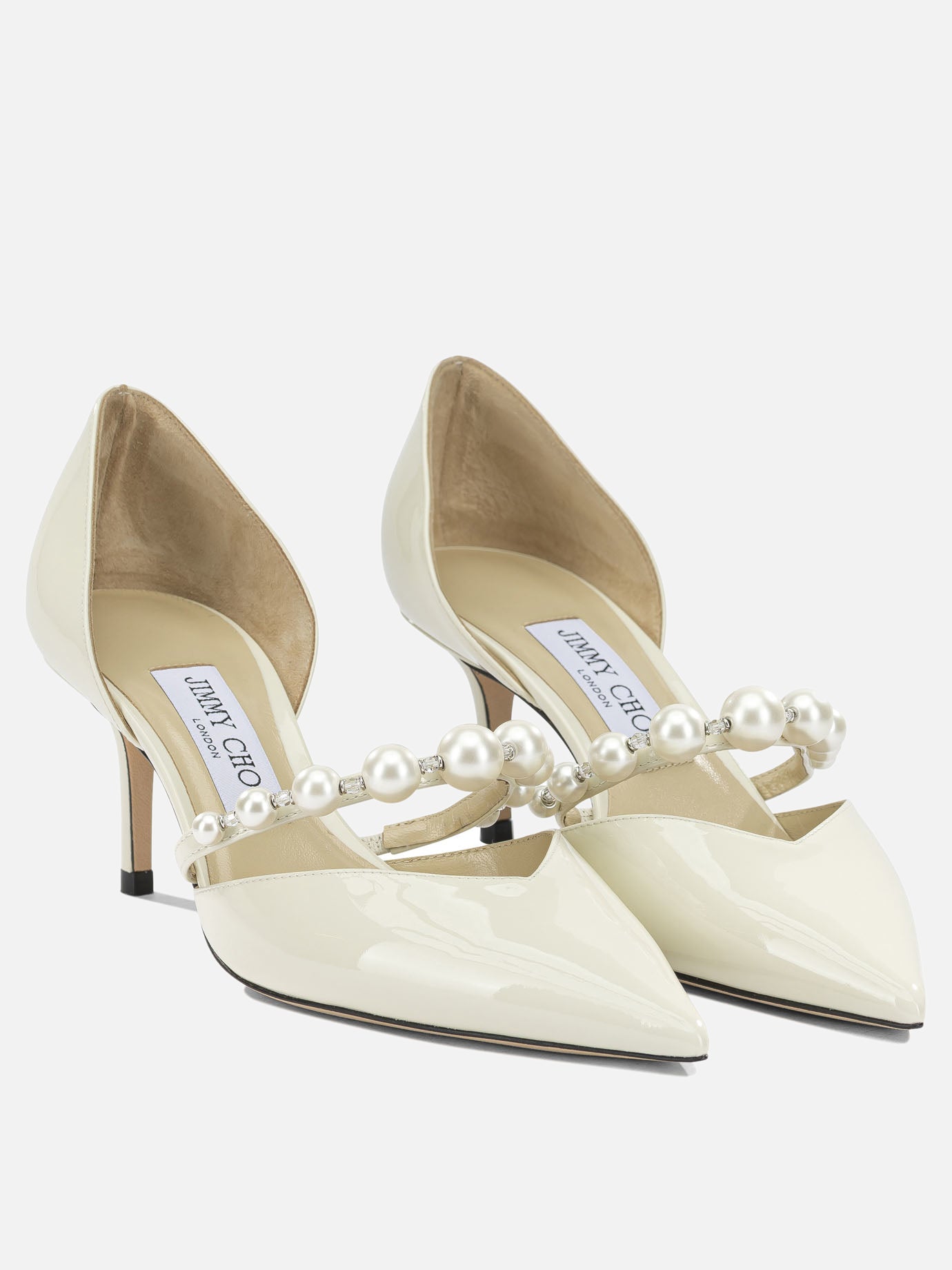 Pumps 98% calf leather 2% lamb leather - 100% calf leather  White - Jimmy Choo Women | PDP | VIETTI Online Store | Zoom-Modal_2
