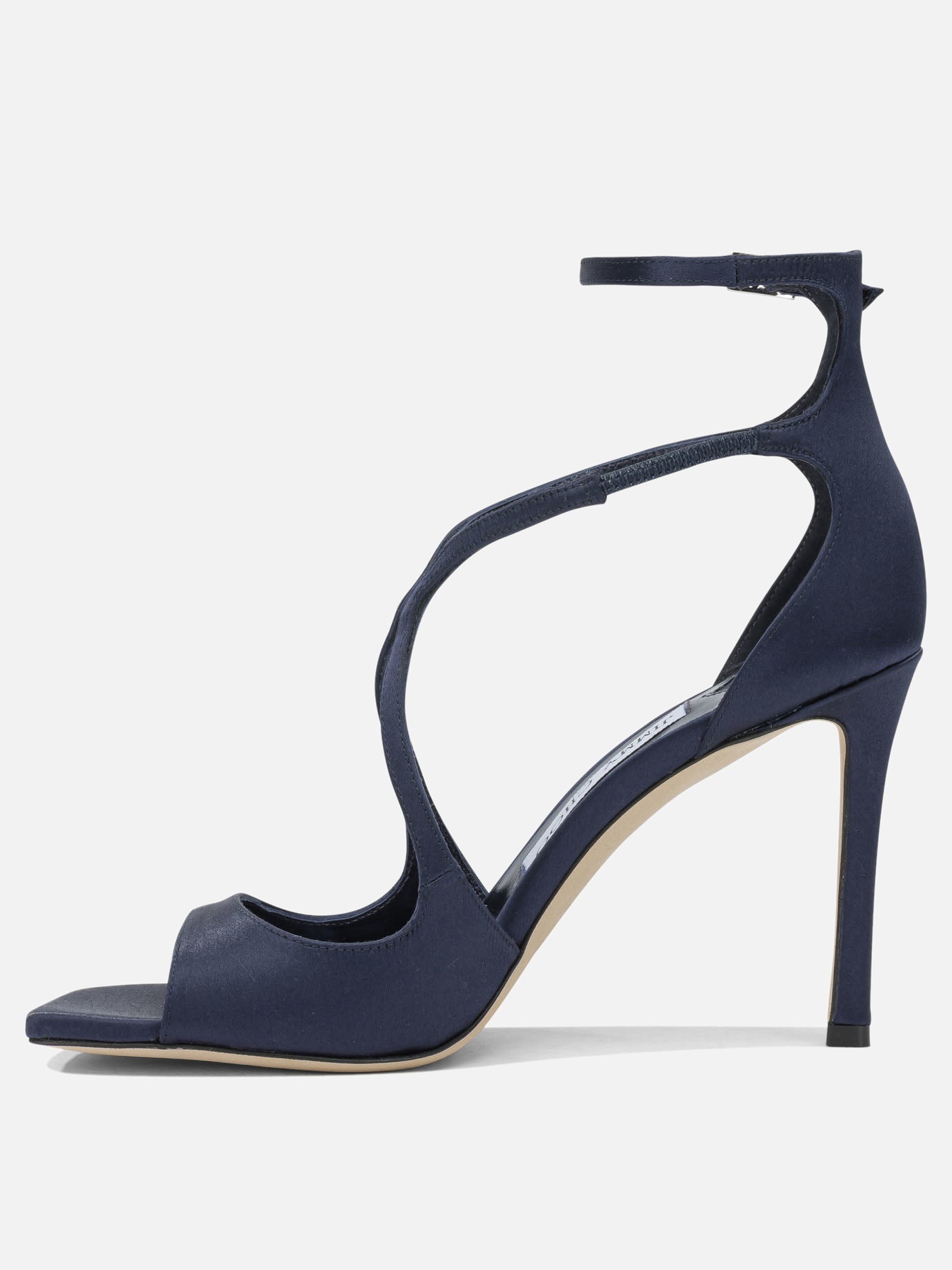 Heeled sandals 100% fabric - 100% leather  Blue - Jimmy Choo Women | PDP | VIETTI Online Store | Zoom-Modal_3
