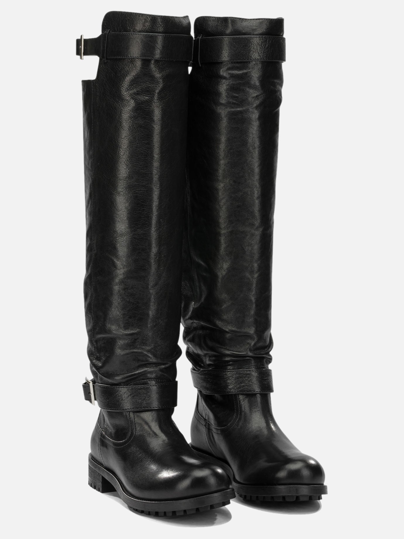 Knee-high 100% lamb leather - 100% rubber  Black - Jimmy Choo Women | PDP | VIETTI Online Store | Zoom-Modal_2
