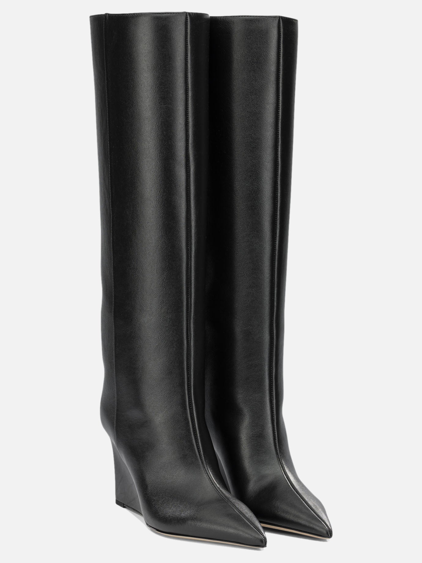 Knee-high 100% calf leather - 50% calf leather 50% rubber  Black - Jimmy Choo Women | PDP | VIETTI Online Store | thumbnail_2