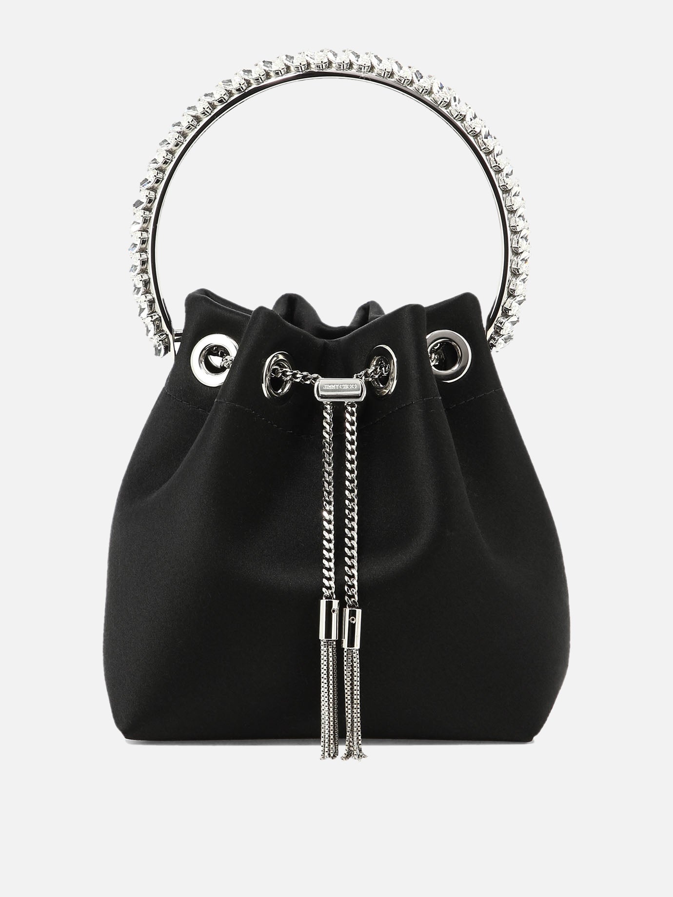 Borse mini 77% fabric 20% brass 3% acrylonitrile butadiene styrene  Nero - Jimmy Choo Donna | PDP | VIETTI Online Store | Zoom-Modal
