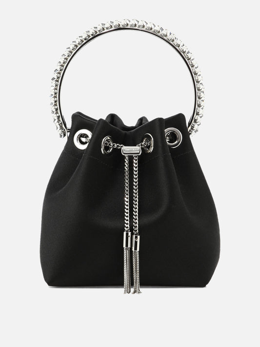 Borse mini 77% fabric 20% brass 3% acrylonitrile butadiene styrene  Nero - Jimmy Choo Donna | PLP | VIETTI Online Store 
